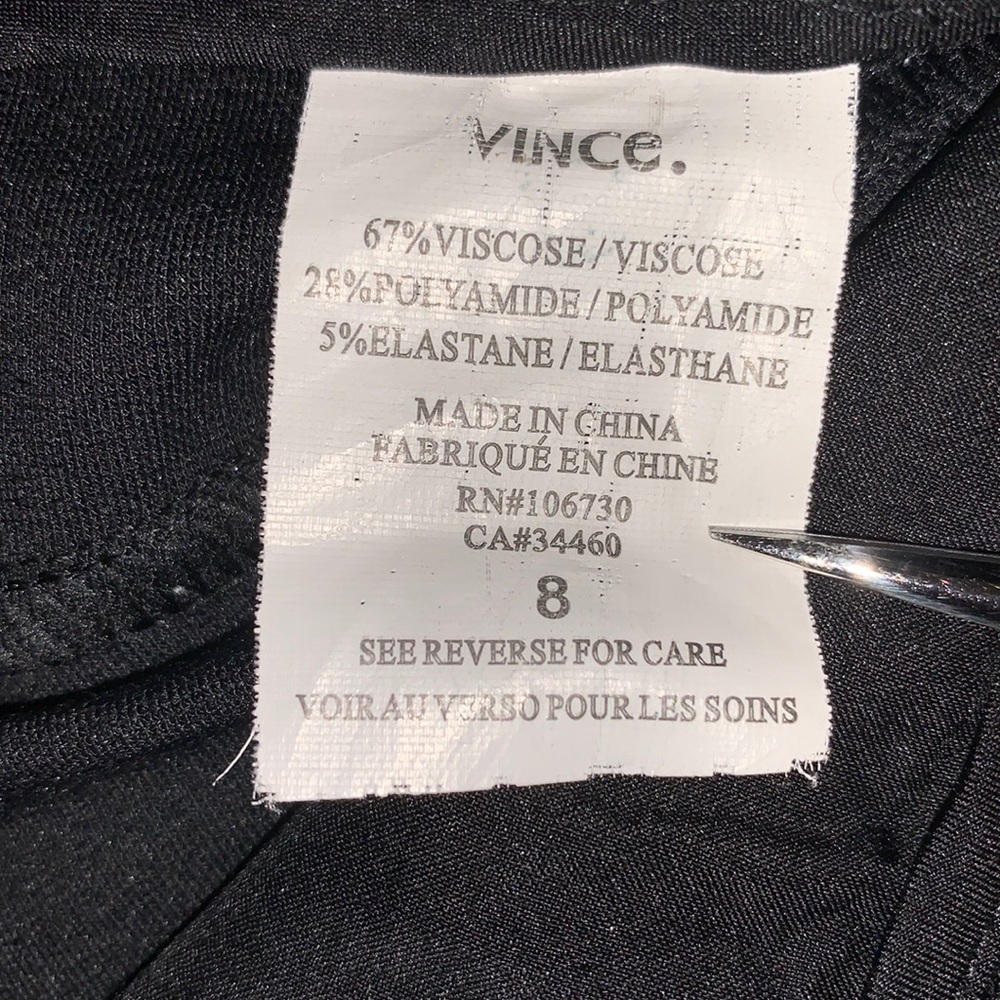 VINCE jeans, sleek skinny, high waist, monogram button, classic 5 pockets. 8 - Picture 14 of 17